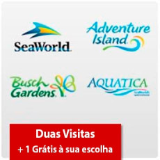 SeaWorld Two Park Ticket - 3 anos ou +